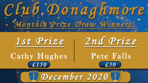 Club Donaghmore Winners – Dec 2020