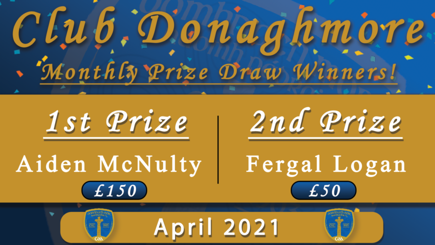 Club Donaghmore Winners – April 2021