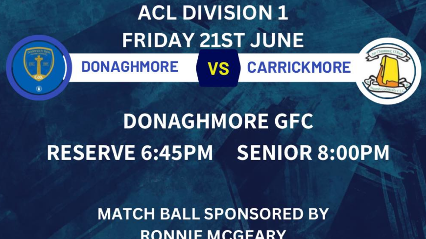 Div1 Carrickmore Match Ball Sponsored by R B McGeary Contracts LTD