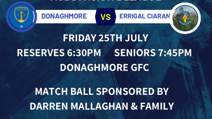 Div1 Errigal Match Ball Sponsored by Darren Mallaghan & Family