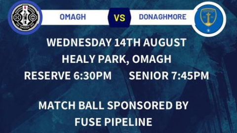 Div1 Omagh Match Ball Sponsored by Fuse Pipeline